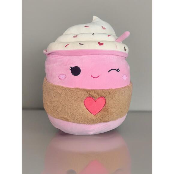 Squishmallow Jenny The Pink Latte 18” NEW With Tags Valentines Day 2025 - Picture 1 of 9